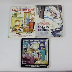 Lot of 3 Calvin & Hobbes Vintage Paperback Comic Books Bill Watterson Acceptable