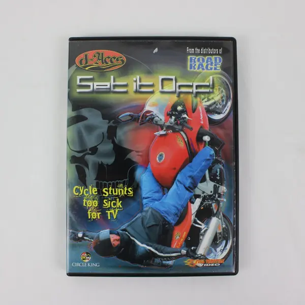 D-Aces Set It Off DVD 2007 Biker Stunts/Motorcycle Action, #21002 