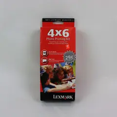 Lexmark 4x6 Printing Kit 140 Sheets Glossy Photo Paper #35 Color Cartridge