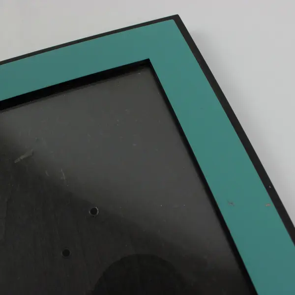 Lot of 2 MILANO 4x6 Photo Frames Silver Teal Black Tabletop