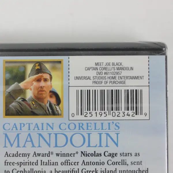 Meet Joe Black/Captain Corelli's Mandolin DVD Double Feature 2008 Sealed