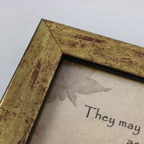 Gold Tone Red Distressed Inspirational Quote Decorative Plaque