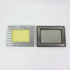 Lot of 2 Silver-Tone Photo Frames 3.5 x 5.5 Inch