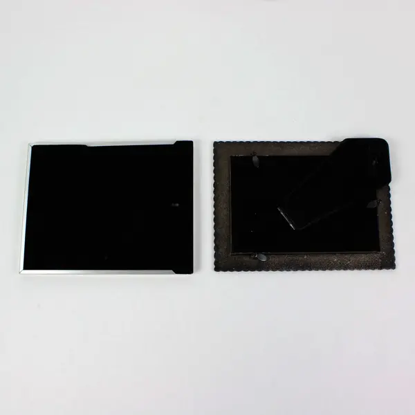 Lot of 2 Silver-Tone Photo Frames 3.5 x 5.5 Inch