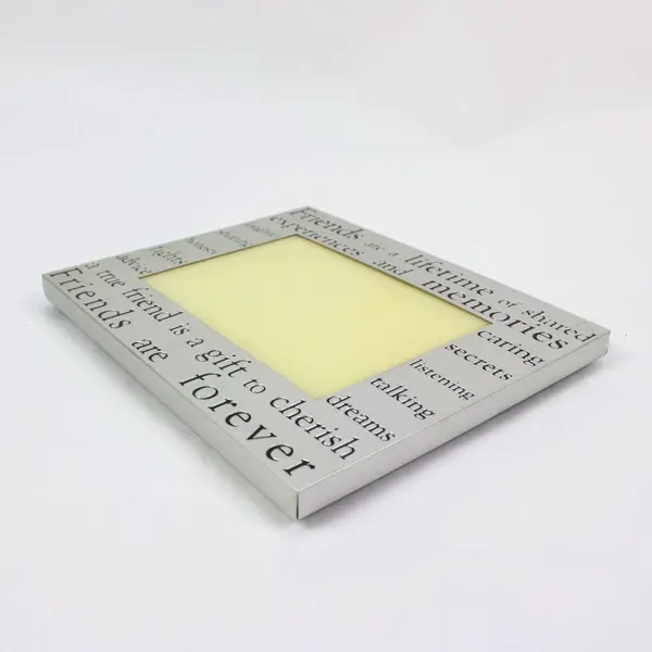 Lot of 2 Silver-Tone Photo Frames 3.5 x 5.5 Inch
