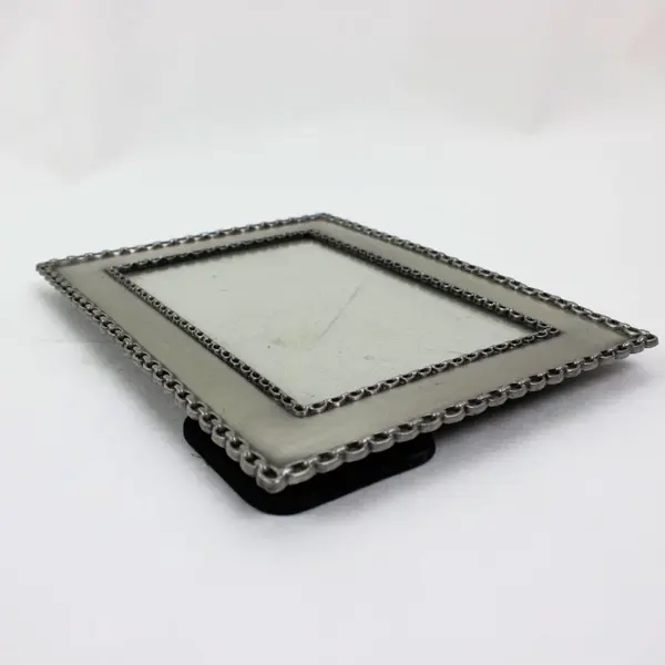 Lot of 2 Silver-Tone Photo Frames 3.5 x 5.5 Inch