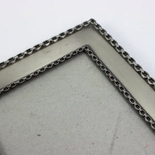 Lot of 2 Silver-Tone Photo Frames 3.5 x 5.5 Inch