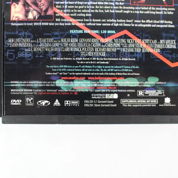 Boiler Room DVD 2000, #N5055 Vin Diesel, Nia Long, Giovanni Ribisi 