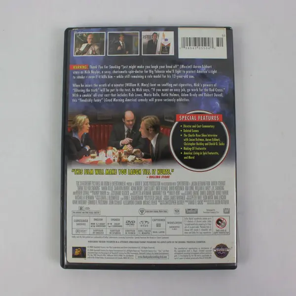 Thank You for Smoking DVD 2006 Widescreen Special Features 20th Century Fox