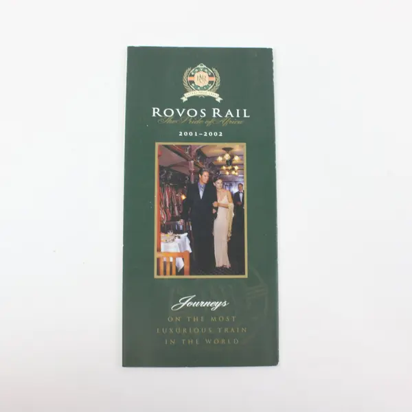 Rovos Rail 2001-2002 Luxury Train Africa Travel Brochure
