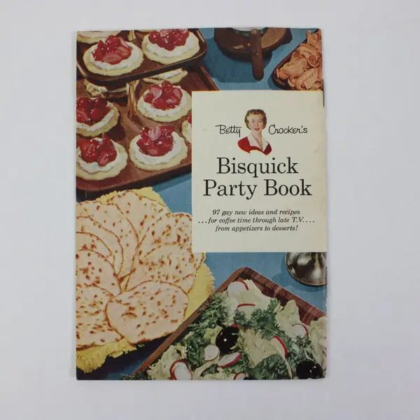 1957 Betty Crocker Bisquick Party Book Recipe Booklet, General Mills
