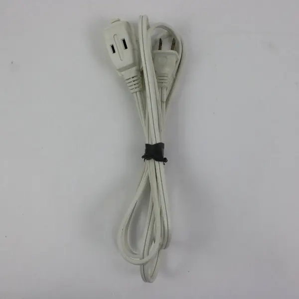 Lot of 2 White Extension Cords 5ft & 6ft