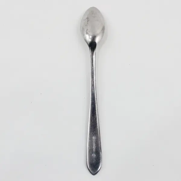 Infant Sanitoy Stainless Steel Feeding Spoon 5.75" Long Engraved Rare Item