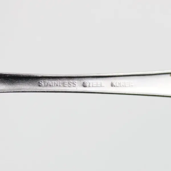 Infant Sanitoy Stainless Steel Feeding Spoon 5.75" Long Engraved Rare Item