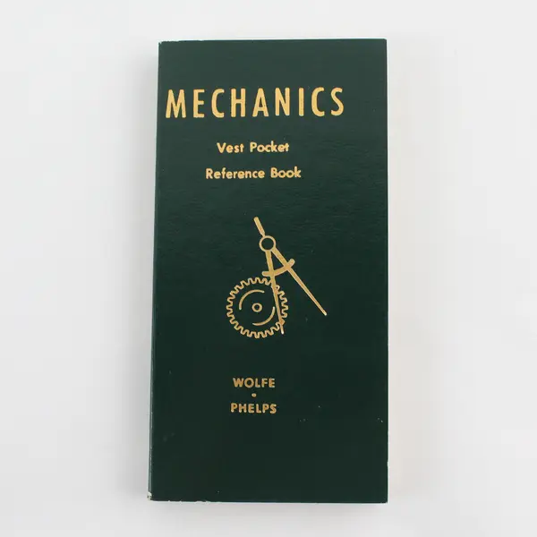 Mechanics Vest Pocket Reference Book Wolfe & Phelps 1986 Paperback Good