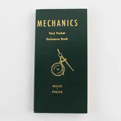 Mechanics Vest Pocket Reference Book Wolfe & Phelps 1986 Paperback Good