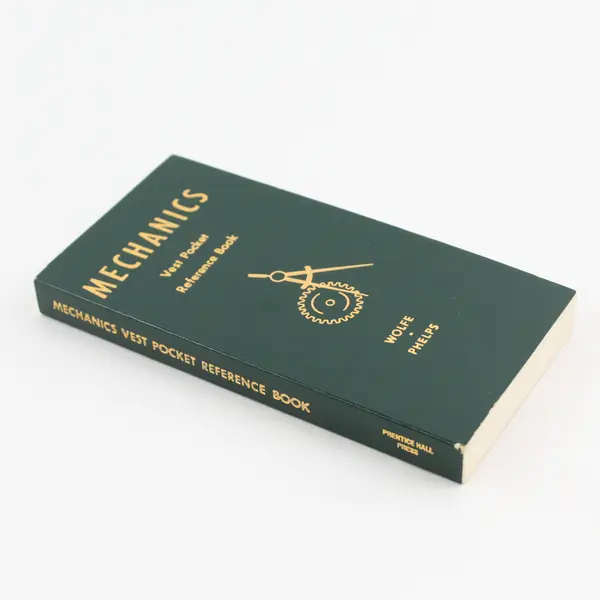 Mechanics Vest Pocket Reference Book Wolfe & Phelps 1986 Paperback Good