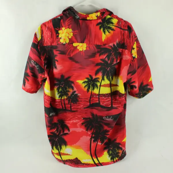Lot of 2 RHC Made in Hawaii Royal Creations Men's M Tropical Hawaiian Shirts