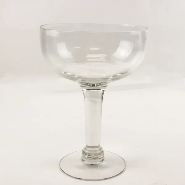 Giant Margarita Glass Etched Leaf Design Large Decorative Drinkware