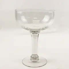 Giant Margarita Glass Etched Leaf Design Large Decorative Drinkware
