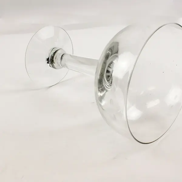 Giant Margarita Glass Etched Leaf Design Large Decorative Drinkware