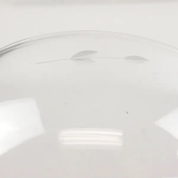 Giant Margarita Glass Etched Leaf Design Large Decorative Drinkware
