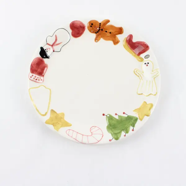 Bath & Body Works Holiday 1997 White Ceramic Plate