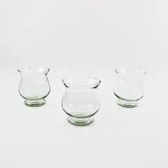 Lot of 3 Studio Nova Rialto Clear Crystal Vases