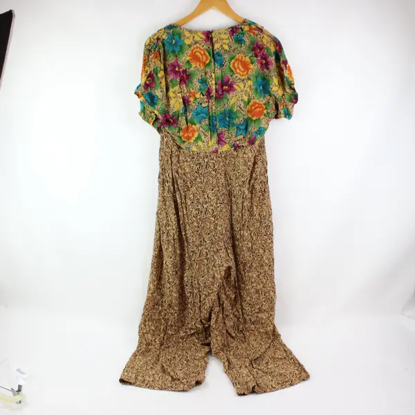 Carole Little Petites Women's Tropical Floral Jumpsuit Size 10