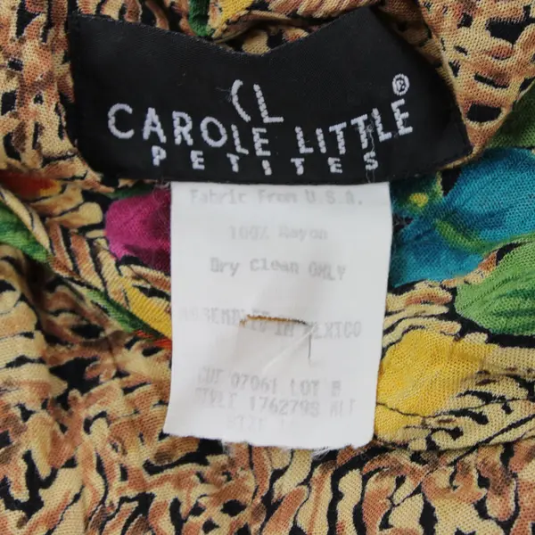 Carole Little Petites Women's Tropical Floral Jumpsuit Size 10