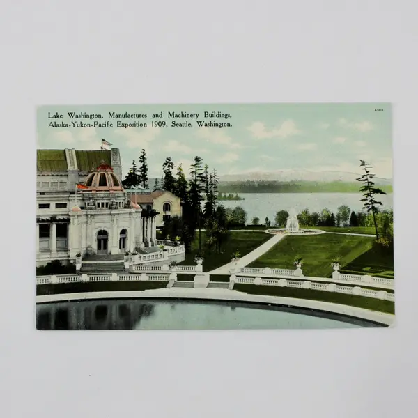 Lot Of 3 Alaska Yukon Exposition 1909 Manufactures Buildings Litho Postcards 