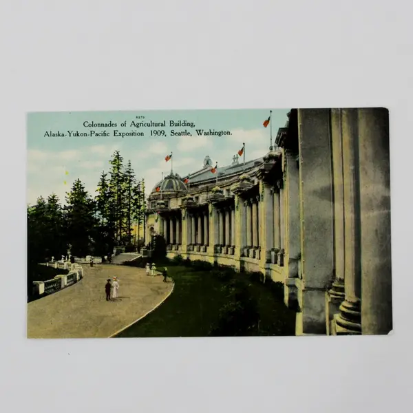 Lot Of 3 Alaska Yukon Exposition 1909 Agricultural Building Litho Postcards 