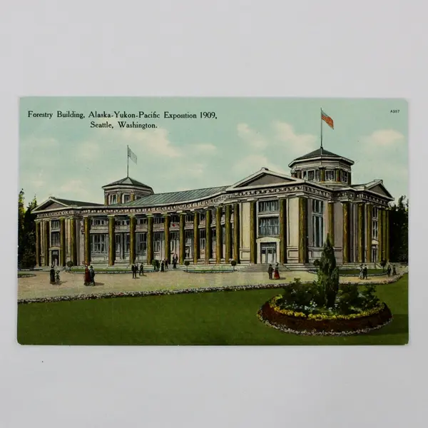 Lot Of 3 Alaska Yukon Exposition 1909 Seattle Buildings Litho Postcards 