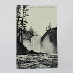 Vintage Snoqualmie Falls Washington WA Seattle Scenic Postcard