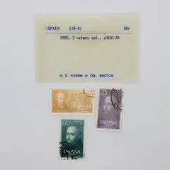 Spain 1955 San Ignacio de Loyola Scott 836-838 Set of 3 Used Stamps