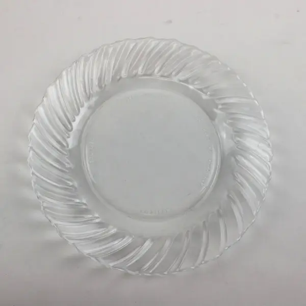 Set Of 4 Vitro Corning Spiral Rim Salad Plates Mexico 7"