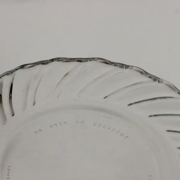 Set Of 4 Vitro Corning Spiral Rim Salad Plates Mexico 7"