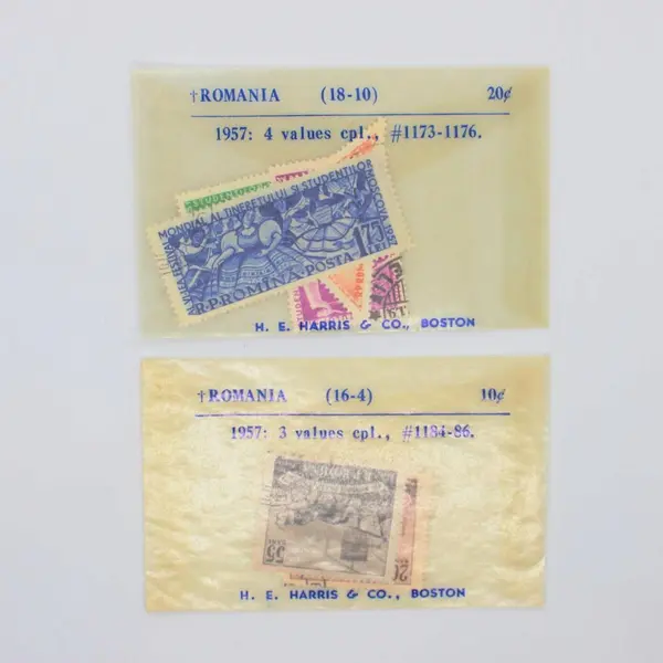 Lot of 7 Romania 1957 Used Postage Stamps Scott #1173-76 #1184-86