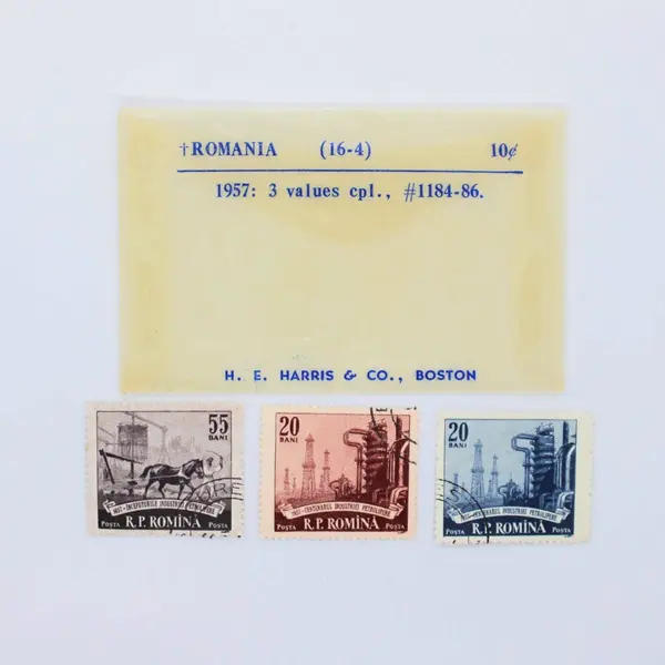 Lot of 7 Romania 1957 Used Postage Stamps Scott #1173-76 #1184-86