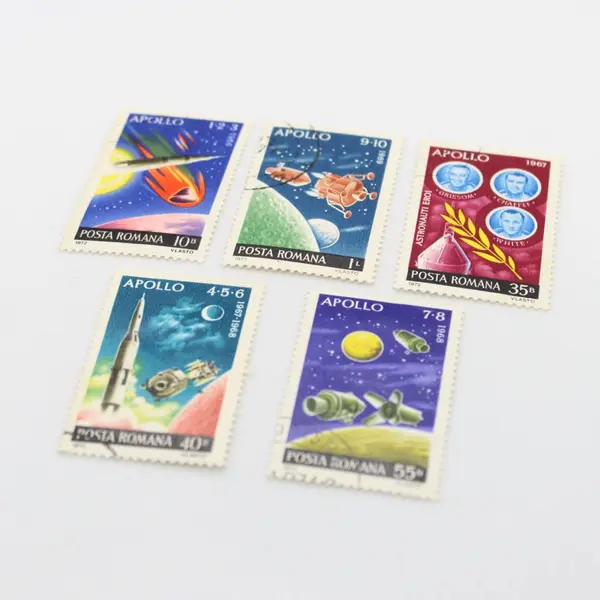 Romania 1972 Apollo Space Stamps Scott #2387-2391 Set of 5 Used