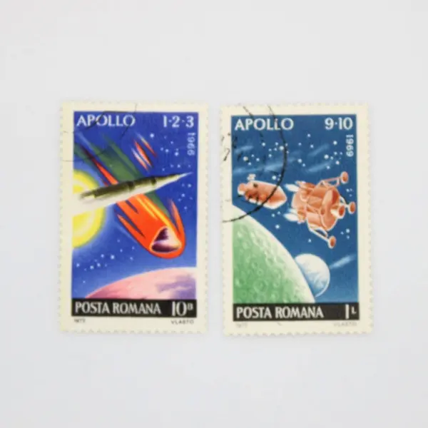 Romania 1972 Apollo Space Stamps Scott #2387-2391 Set of 5 Used