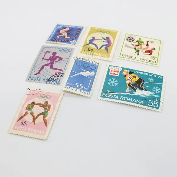 Lot of 7 Used Romania Olympic Stamps 1960-1976