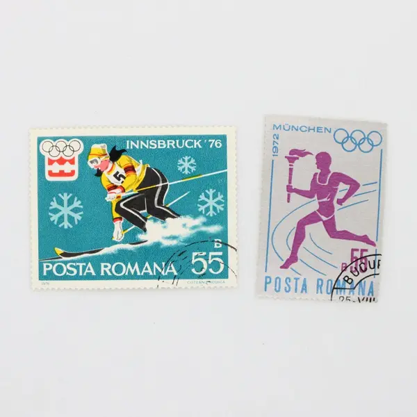Lot of 7 Used Romania Olympic Stamps 1960-1976