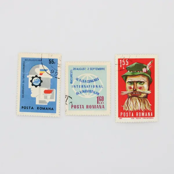 Lot of 10 Romania Used Commemorative Postage Stamps 1960s-1970s