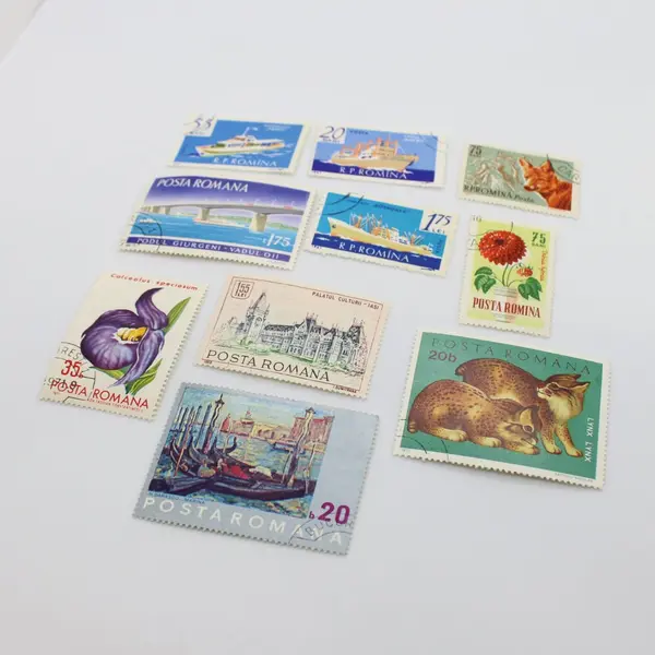 Lot of 10 Romania Commemorative Stamps Used 1960s-70s