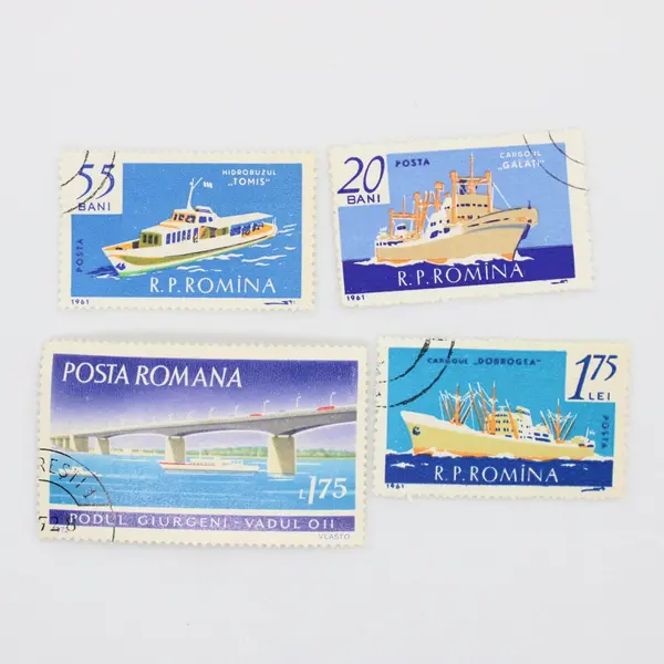 Lot of 10 Romania Commemorative Stamps Used 1960s-70s