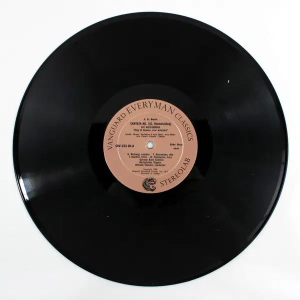 Bach 4/182 Christ lag Himmelskonig Vanguard Everyman Classics LP 12" SRV-225 SD