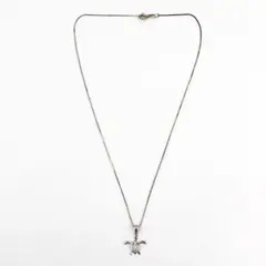 925 Sterling Silver Sea Turtle Pendant Necklace 18 in Openwork Charm