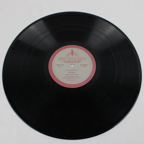 Musical Heritage Society MHS 1220 Carl Maria von Weber Overtures Stereo 12" 