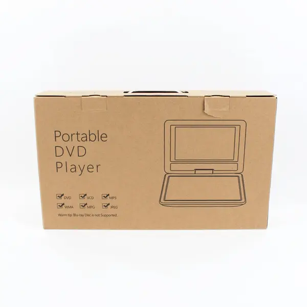 SQQBZZ 12.5" Portable DVD Player DVD/VCD/MP3/WMA/MPG/JPEG USB SD AV In/Out Black